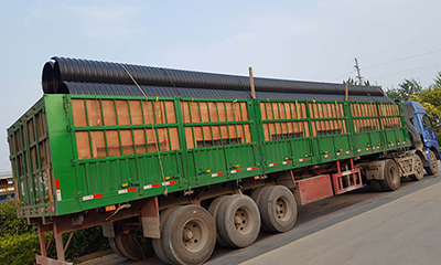 聚乙烯鋼帶（dài）增強波（bō）紋管集中發貨